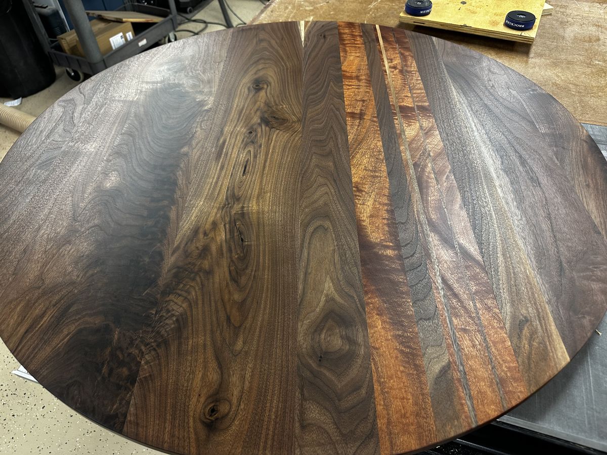 Walnut and Sapele Coffee Table