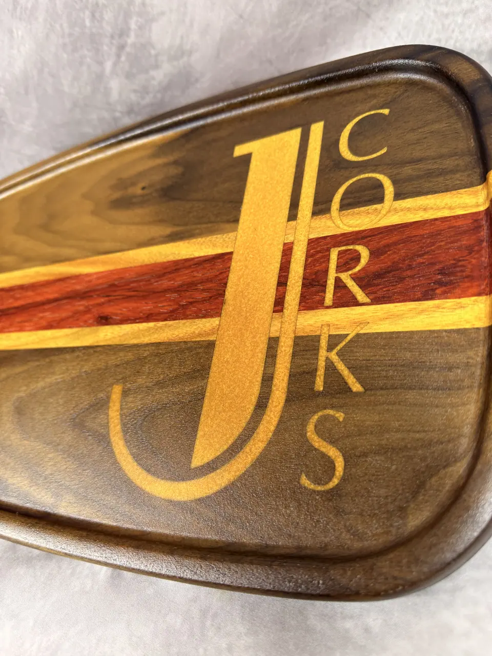 J. Corks Walnut Serving Trays