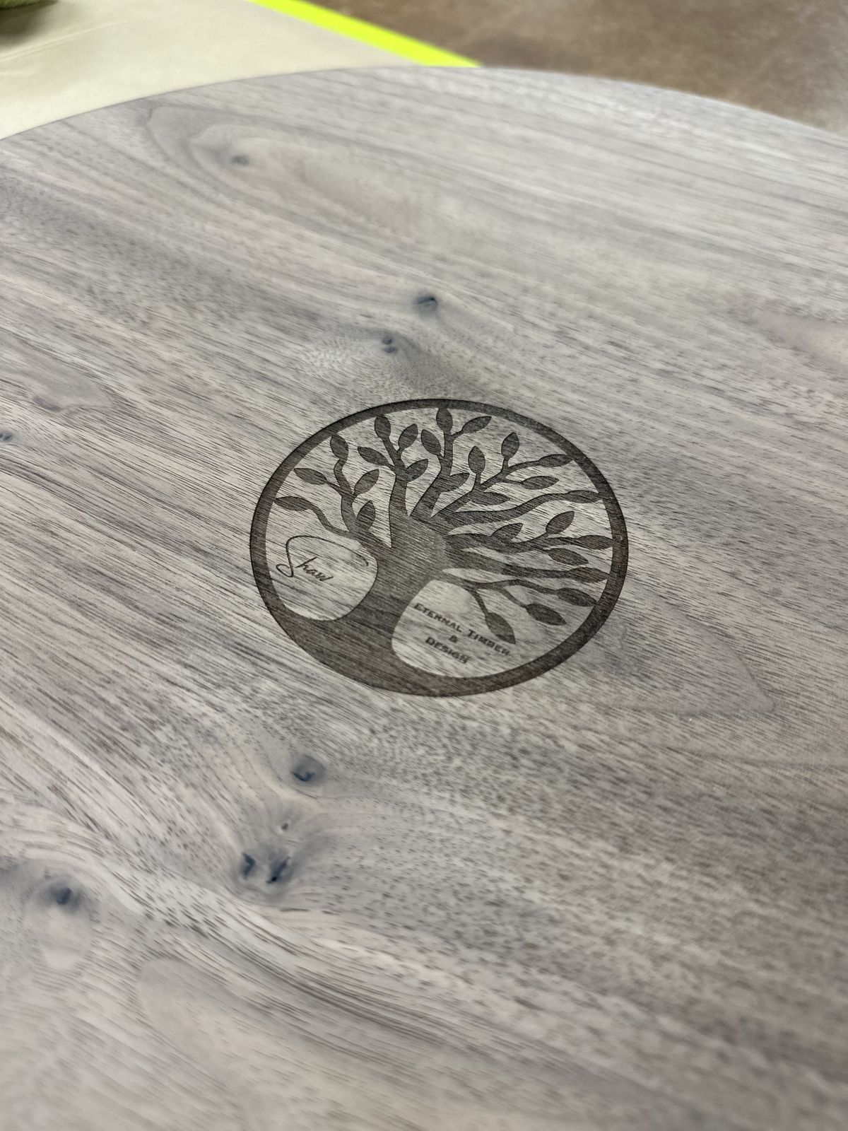 The logo goes on the underside