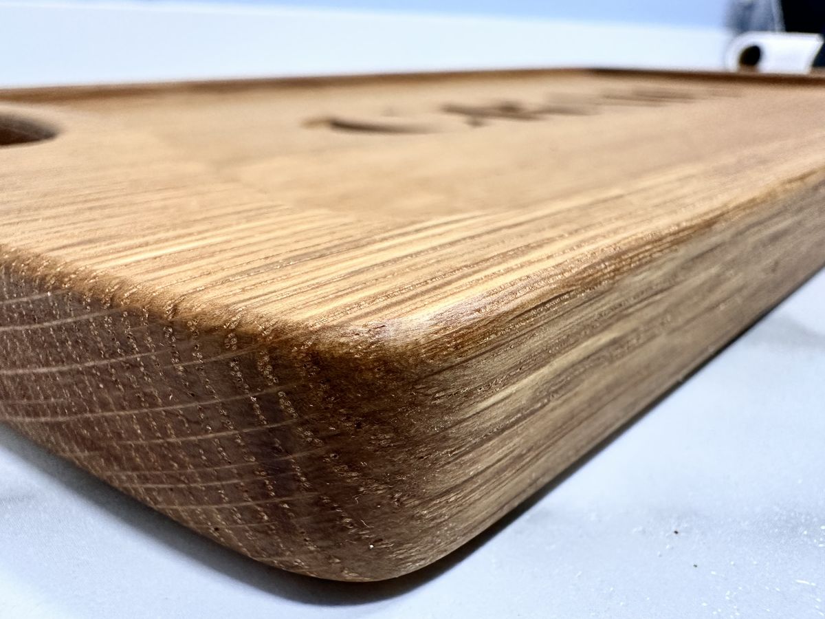White Oak Ottoman Tray
