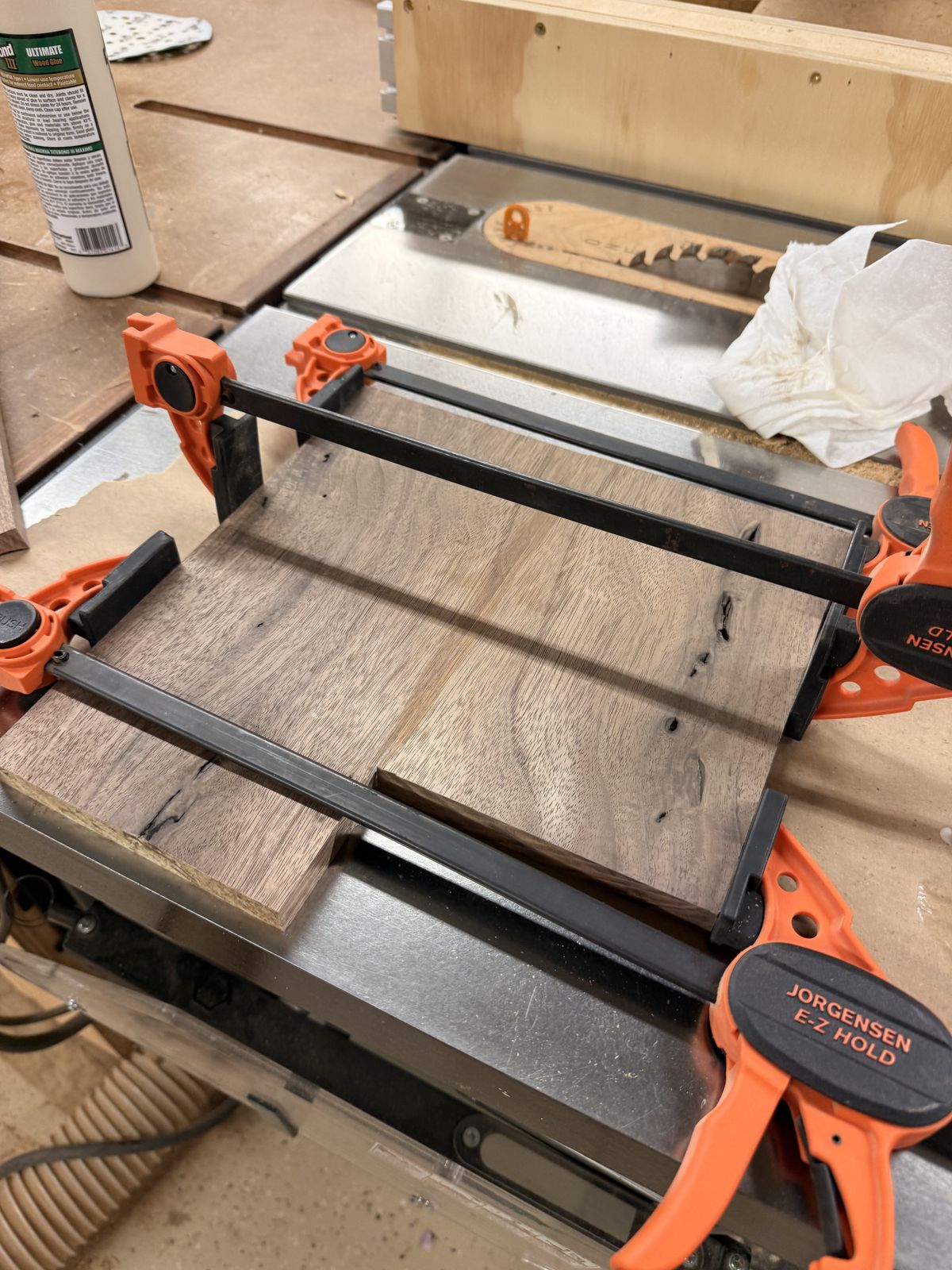 Glue up in the clamps